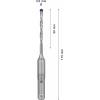 Bosch Accessories EXPERT SDS plus-7X 2608900057 příklepový vrták 1 ks 4 mm Celková délka 115 mm SDS plus 1 ks