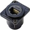 TRU COMPONENTS TC-9554644 TRU COMPONENTS TC-9554644 RJ45 průchozí vestavná zásuvka D, tvar Cat 6 zásuvka, rovná Počet pólů 8P8 zásuvka, rovná Počet pólů 8P8C