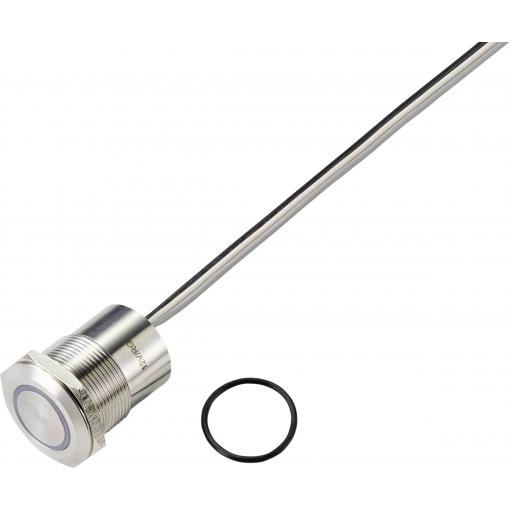 TRU COMPONENTS senzorová tlačítka 24 V 0.5 A 1x vyp/(zap) bez aretace zelená, červená (Ø) 18 mm IP65 1 ks