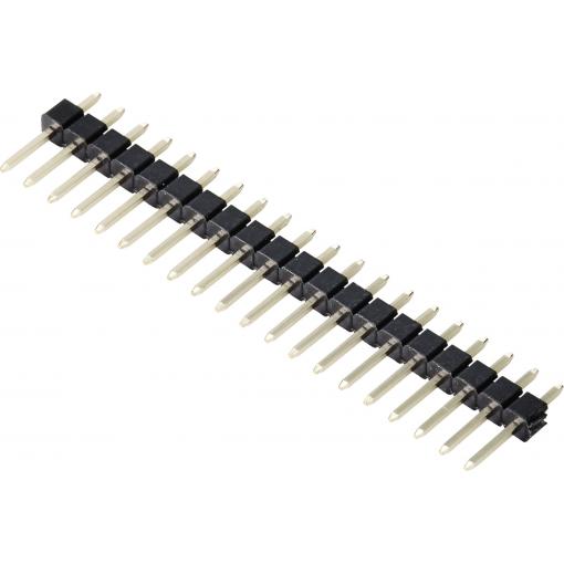 TRU COMPONENTS TC-9556688 pinová lišta (standardní) Počet řádků: 1 Počet kontaktů v řadě: 20 1 ks