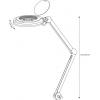 TOOLCRAFT TO-7173471 Lupa s LED osvětlením, 60 SMD LED, 8D, 3x zvětšení=3 x 12.7 cm Třída energetické účinnosti 2021 F (A - G)