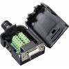 TRU COMPONENTS TC-9744132 vestavná zásuvka D-Sub Pólů: 9 drát 1 ks