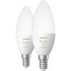 Philips Hue LED svítidlo - rozšíření 871951435673300 Energetická třída (EEK2021): G (A - G) Hue White Amb. Doppelpack 2x470lm E14 5.2 W teplá až studená bílá