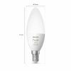 Philips Hue LED svítidlo - rozšíření 871951435671900 Energetická třída (EEK2021): G (A - G) Hue White & Col. Amb. Doppelpack 2x470lm E14 5.3 W teplá až studená