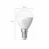 Philips Hue LED žárovka 871951435669600 Energetická třída (EEK2021): G (A - G) Hue White Luster Einzelpack 470lm E14 5.7 W teplá bílá