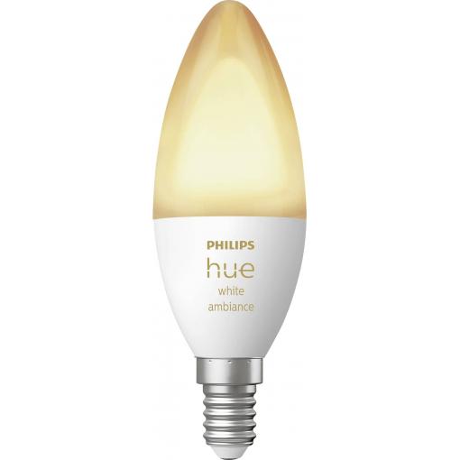 Philips Hue LED svítidlo - rozšíření 871951435665800 Energetická třída (EEK2021): G (A - G) Hue White Amb. Einzelpack 470lm E14 5.2 W teplá až studená bílá