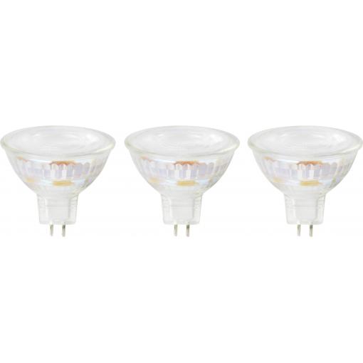 Sygonix SY-4893258 LED Energetická třída (EEK2021) E (A - G) GU5.3 3.4 W = 35 W teplá bílá (Ø x v) 50 mm x 44 mm 3 ks