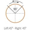 TRU COMPONENTS TC-9860144 S2SRN-L3BR přepínač otočný přepínač červená 2 x 45 ° 1 ks