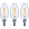 Sygonix SY-4945174 LED Energetická třída (EEK2021) E (A - G) E14 svíčkový tvar 4 W = 40 W teplá bílá (Ø x v) 35 mm x 100 mm 3 ks