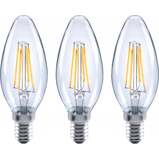 Sygonix SY-4945174 LED Energetická třída (EEK2021) E (A - G) E14 svíčkový tvar 4 W = 40 W teplá bílá (Ø x v) 35 mm x 100 mm 3 ks