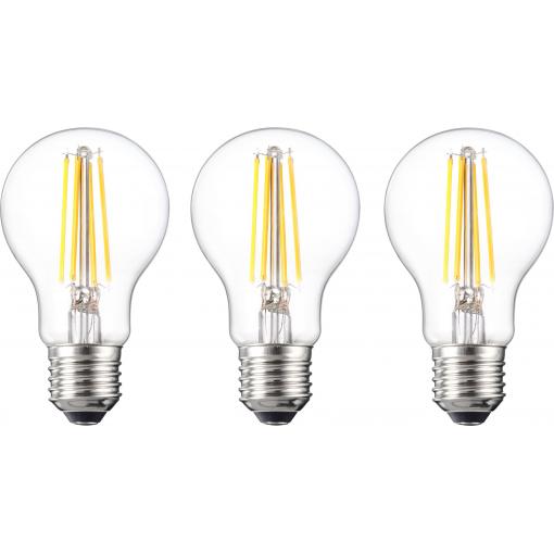 Sygonix SY-4945176 LED Energetická třída (EEK2021) E (A - G) E27 6.5 W = 60 W teplá bílá (Ø x v) 60 mm x 105 mm vlákno, nestmívatelné 3 ks