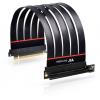 Thermaltake PCIe riser kabel PCIe 4.0 Zástrčka PCIe x16, Zásuvka PCIe x16 0.30 m černá Zásuvka úhlová, otočená o 90° AC-058-CO1OTN-C2