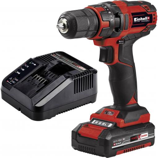 Einhell TC-CD 18/35 Li aku vrtací šroubovák, 18 V, 1.5 Ah Li-Ion vč. nabíječky, akumulátor, 4513914