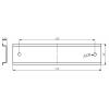Wiska DIN Rail Kit - COMBI 1210 N/A podélný otvor 146 mm 1 ks