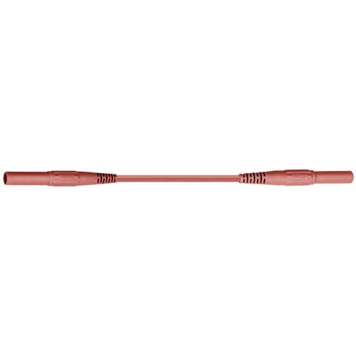 Stäubli XMF-419 bezpečnostní měřicí kabely [lamelová zástrčka 4 mm - lamelová zástrčka 4 mm] 2.00 m, červená, 1 ks