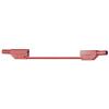 Stäubli SLK425-E bezpečnostní měřicí kabely [lamelová zástrčka 4 mm - lamelová zástrčka 4 mm] 25.00 cm, červená, 1 ks