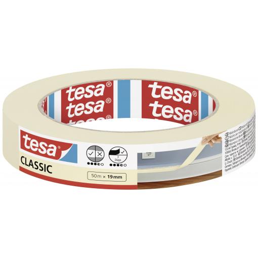 tesa Classic 52803-00000-01 malířská krycí páska bílá (d x š) 50 m x 19 mm 1 ks