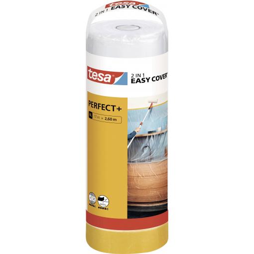 tesa Easy Cover Perfect+ 56575-00000-00 krycí fólie žlutá, transparentní (d x š) 17 m x 2.60 m 1 sada
