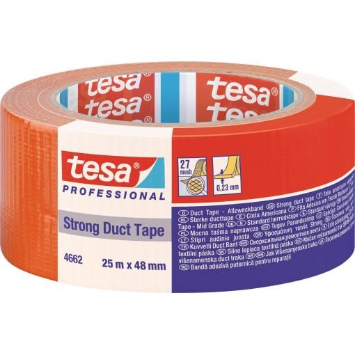 tesa Duct Tape STRONG 04662-00195-01 instalatérská izolační páska oranžová (d x š) 25 m x 48 mm 1 ks