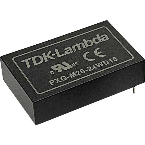 TDK PXG-M20-24WD12 DC/DC měnič napětí 12 V/DC 5 V/DC, -5 V/DC 0.833 A 20 W Počet výstupů: 2 x Obsah 1 ks