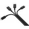 Smrter Nabíjecí kabel USB USB-A zástrčka, USB-C ® zástrčka, USB-C ® zástrčka, Apple Lightning konektor, USB Micro-B zástrčka 1.20 m černá SMRTER_ELITE_C_BK
