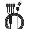 Smrter Nabíjecí kabel USB USB-A zástrčka, USB-C ® zástrčka, Apple Lightning konektor, Apple Lightning konektor, USB Micro-B zástrčka 1.20 m černá