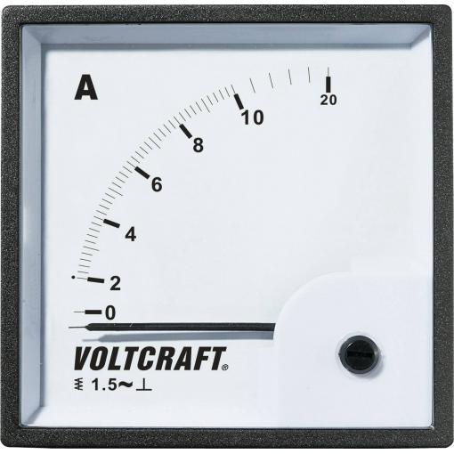 Analogové panelové měřidlo VOLTCRAFT AM-72X72/10A 10 A