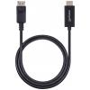 Manhattan DisplayPort / HDMI kabelový adaptér Konektor DisplayPort, Zástrčka HDMI-A 1.80 m černá 153201 Kabel DisplayPort