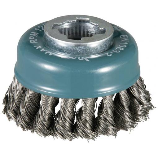 Makita Hrncový kartáč 80 mm, kov X-Lock Makita - Drahttopfbürste - für Farbe, Rost, Schweißkanten D-73374 1 ks