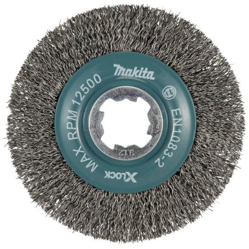 Makita Kulatý kartáč 11 mm, kov X-Lock Makita - Rundbürste - für Metall - 115 mm - X-LOCK D-73427 1 ks