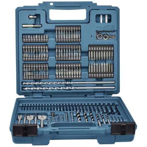 Makita E-11689 256dílný sada bitů a vrtáků kov, kámen, beton, zdivo, cihla, dřevo 1 mm, 1.5 mm, 2 mm, 2.5 mm, 3 mm, 3.2 mm, 3.5 mm, 4 mm, 4.5 mm, 5 mm, 5.5 mm,