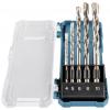 Makita D-72877 D-72877 sada spirálového vrtáku na kámen 4 mm, 5 mm, 6 mm, 8 mm, 10 mm válcová stopka 1 ks