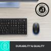 Logitech M190 optická myš, přenos bezdrátový, 3 tlačítko, 1000 dpi, modrá