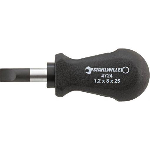Stahlwille 4724 3 1,2X8,0X 25 VERGASERSCHRAUBENDREHER šroubovák pro šrouby Microstix