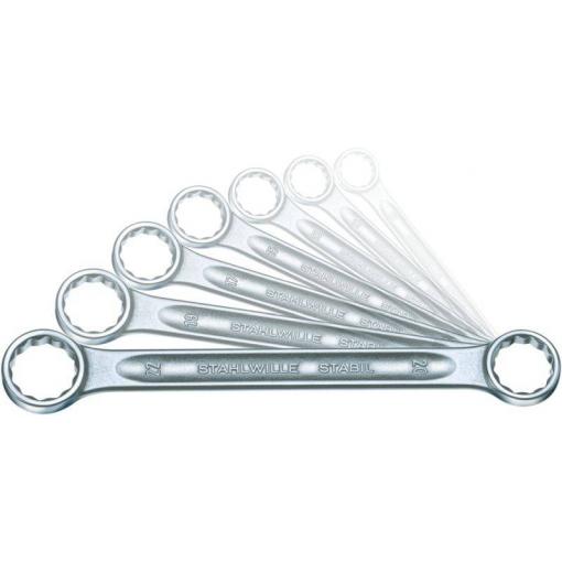 Stahlwille 96410503 2021-07-21 sada oboustranných očkových klíčů Délka klíče (cm) (jen pro nadpis) 8 - 22 mm