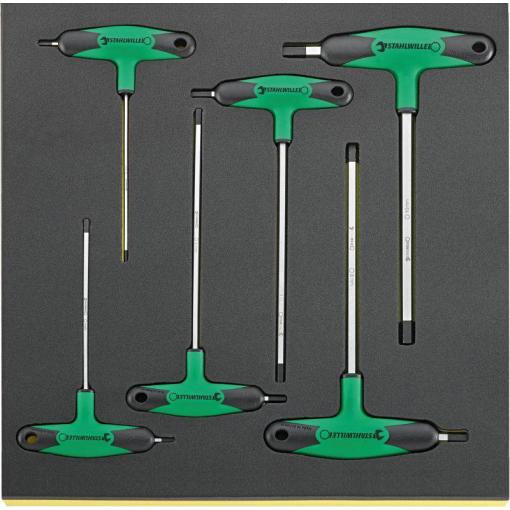 Stahlwille TCS 10768-2K/6 sada klíčů 3 mm, 4 mm, 5 mm, 6 mm, 8 mm, 10 mm 6dílná