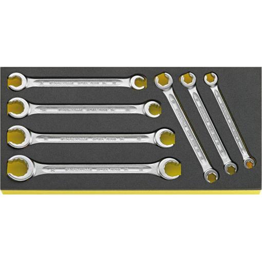 Stahlwille 96838758 TCS 24/7, 8X10-19X22 MM sada oboustranných očkových klíčů Délka klíče (cm) (jen pro nadpis) 8 - 22 mm
