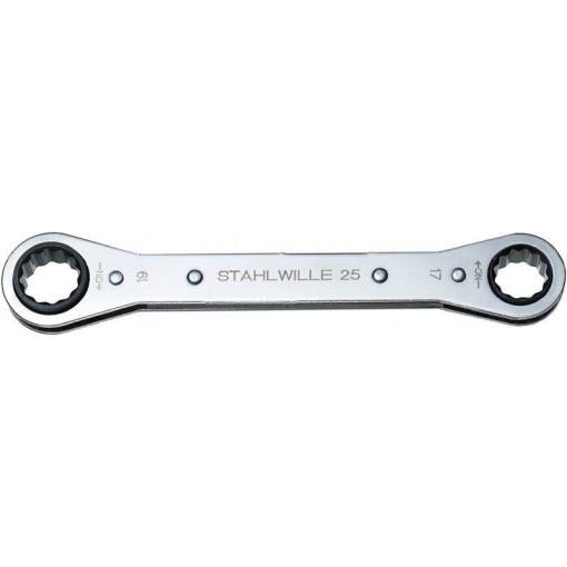 Stahlwille 41131011 25 10 X 11 RATSCHENRINGSCHLUESSEL sada oboustranných ráčnových klíčů Délka klíče (cm) (jen pro nadpis) 10 - 11 mm