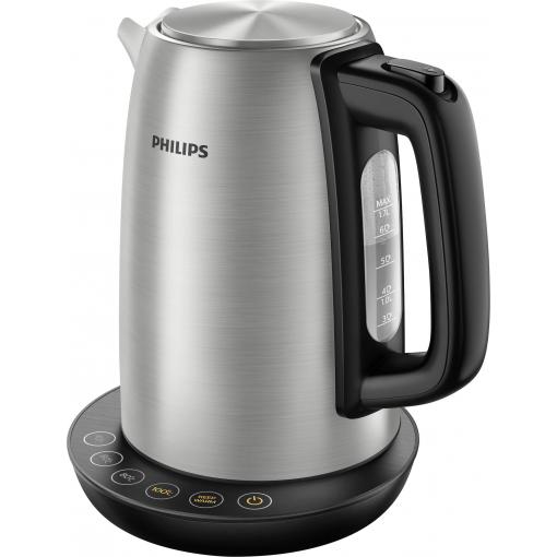 Philips Home HD9359/90 Avance rychlovarná konvice, nerezová ocel, černá, HD9359/90