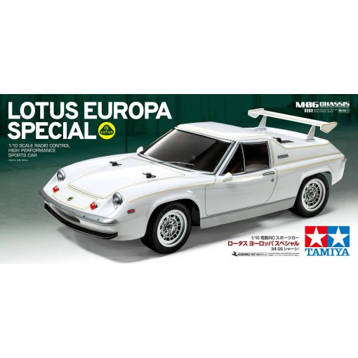 Tamiya M-06 RC Lotus Europa Special (M-06) komutátorový 1:10 RC model auta elektrický závodní auto zadní 2WD (4x2) stavebnice