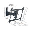 Vogels TVM 3425 TV držák na zeď 81,3 cm (32) - 165,1 cm (65) nakláněcí, naklápěcí