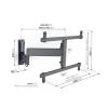 Vogels TVM 3665 TV držák na zeď 101,6 cm (40) - 195,6 cm (77) nakláněcí, naklápěcí
