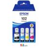 Epson C13T03R640 102 EcoTank Multipack náhradní náplň originál Epson černá, azurová, žlutá, purppurová 337 ml