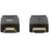 Manhattan HDMI kabel Zástrčka HDMI-A, Zástrčka HDMI-A 15.00 m černá 355650 4K UHD, dvoužilový stíněný, plochý, ploché provedení HDMI kabel