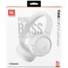 JBL Tune 510BT sluchátka otevřená (On Ear) Bluetooth® bílá headset, složitelná, Indikátor nabití, Vypnutí zvuku mikrofonu
