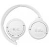 JBL Tune 510BT sluchátka otevřená (On Ear) Bluetooth® bílá headset, složitelná, Indikátor nabití, Vypnutí zvuku mikrofonu