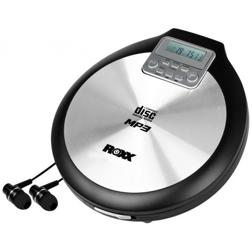 Roxx PCD 600 přenosný CD přehrávač Discman CD, CD-R, CD-RW, MP3 černá