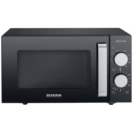 Severin MW 7762 mikrovlnná trouba černá, nerezová ocel 800 W funkce grilování