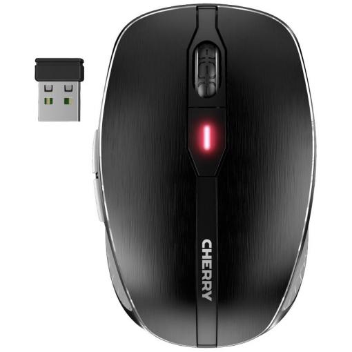 CHERRY JW-8100 optická myš, přenos bezdrátový, 6 tlačítko, 3200 dpi, černá