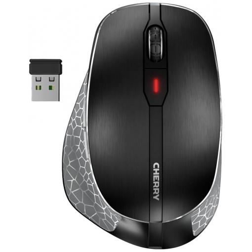 CHERRY JW-8600 optická myš, přenos bezdrátový, 6 tlačítko, 3200 dpi, černá